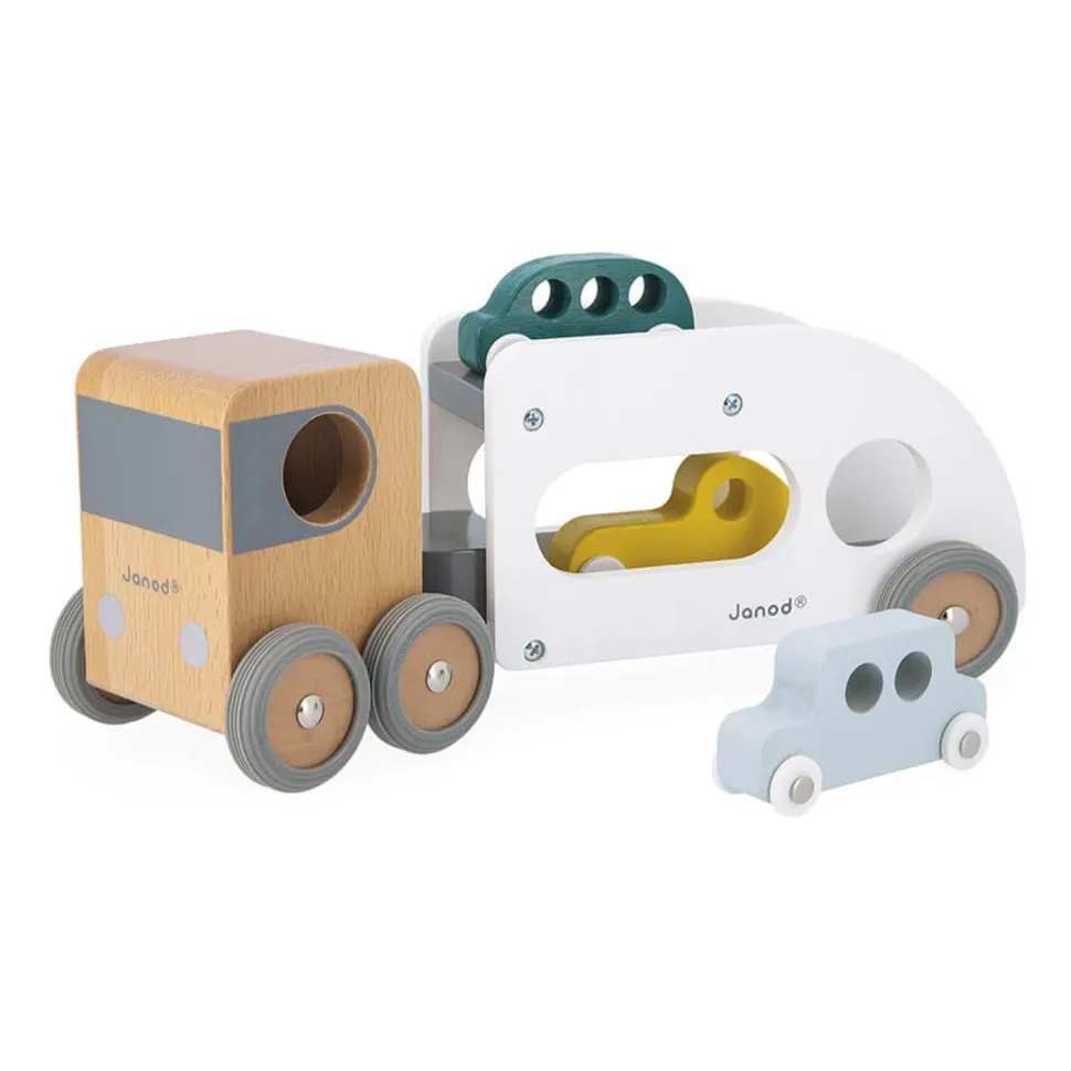 Bolid - Camion Porte-Autos Avec 3 Vehicules - Janod