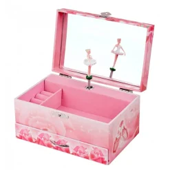 Boîte à bijoux musicale phosphorescente : Ballerine Rose - Trousselier
