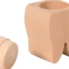 Boîte à dents en bois, Dim. 4 x 4 x 6 cm - Eduplay
