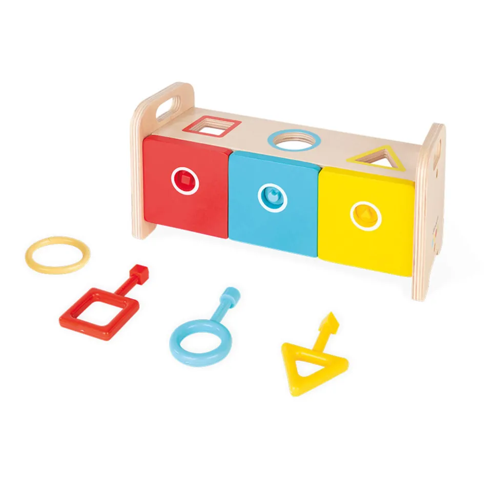 Boîte à formes : La Boîte à clefs en bois - Janod