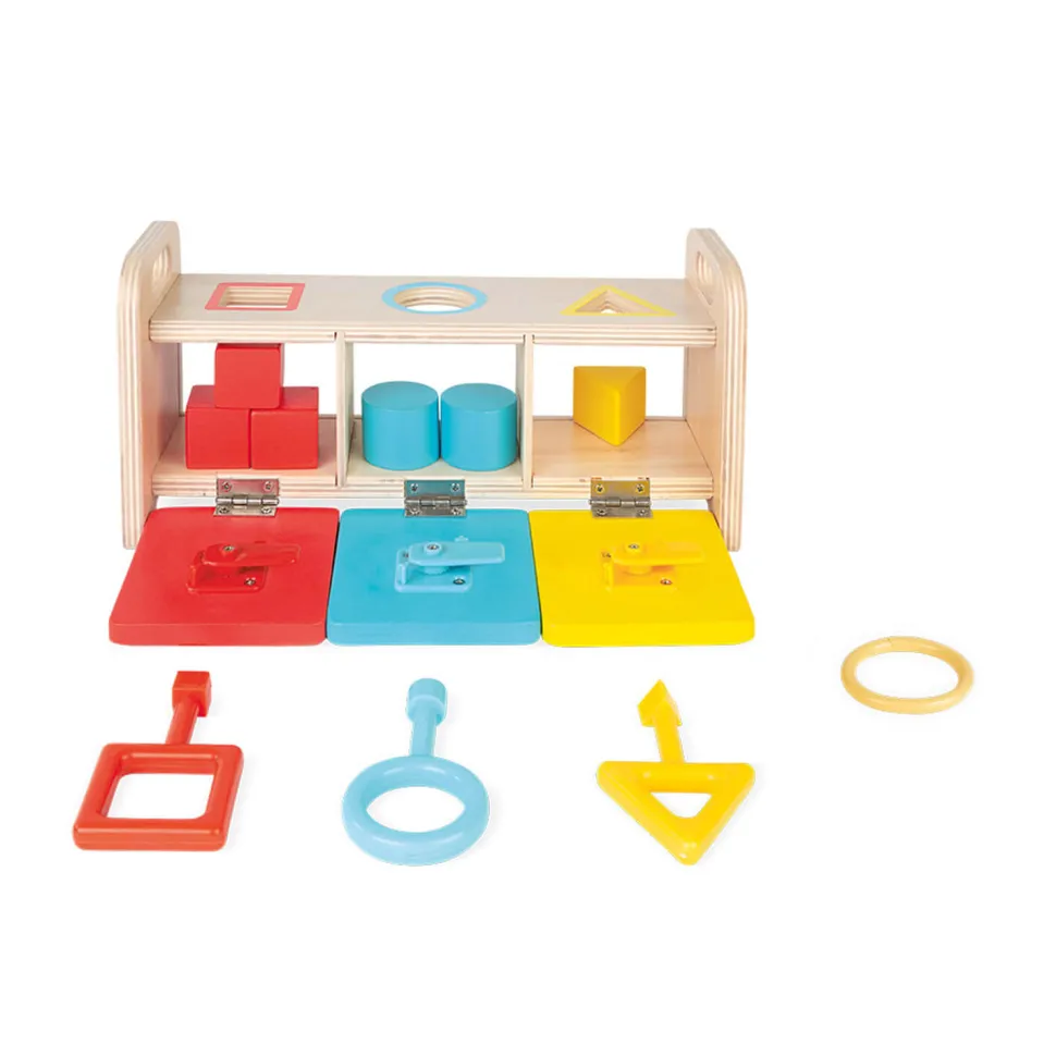 Boîte à formes : La Boîte à clefs en bois - Janod