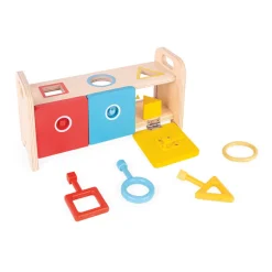 Boîte à formes : La Boîte à clefs en bois - Janod