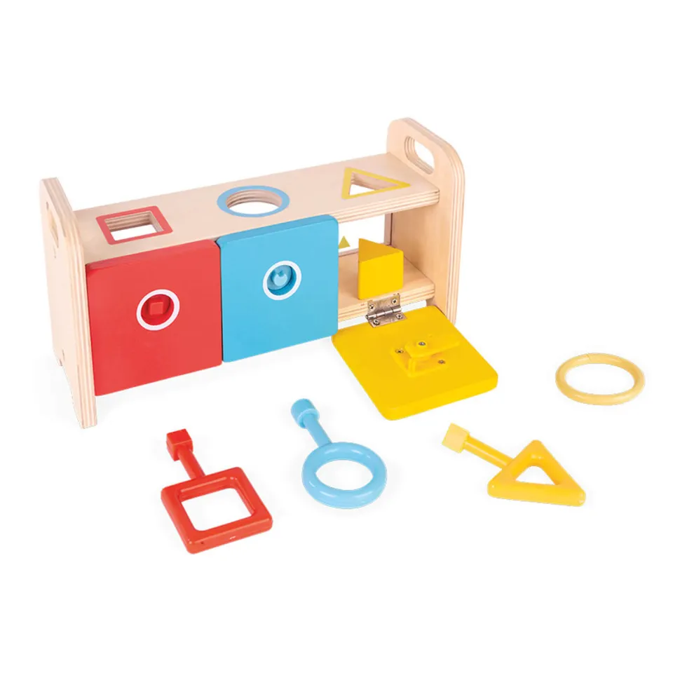 Boîte à formes : La Boîte à clefs en bois - Janod