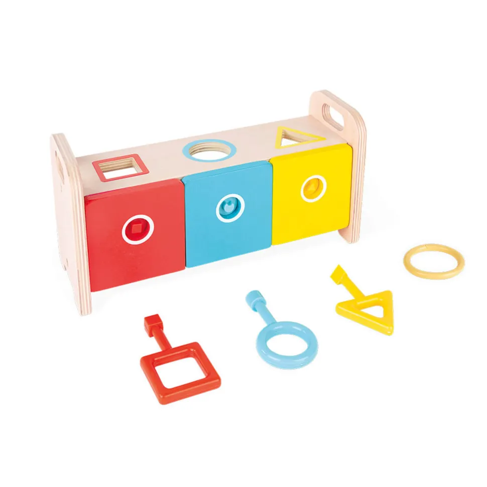 Boîte à formes : La Boîte à clefs en bois - Janod