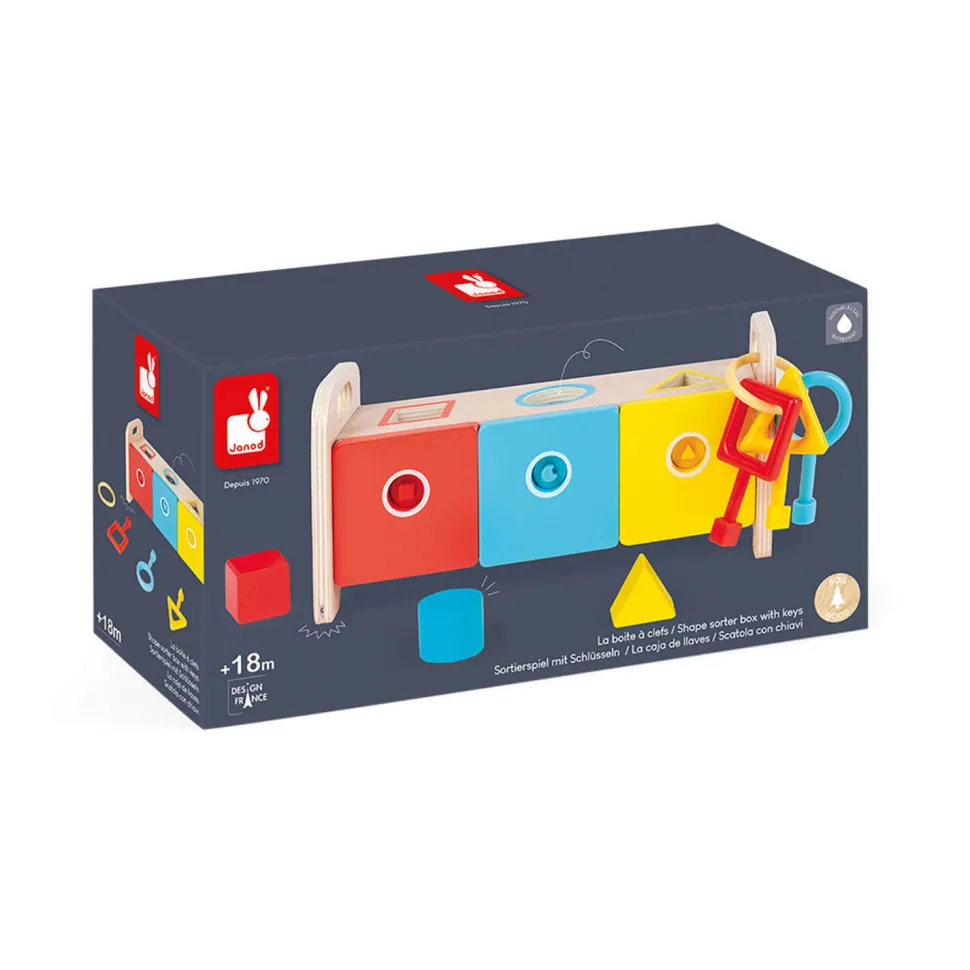 Boîte à formes : La Boîte à clefs en bois - Janod