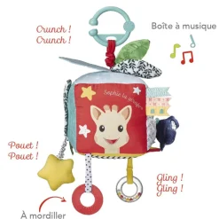 Boîte à musique : Maxi cube sensoriel Sophie la girafe - Vulli