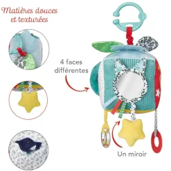 Boîte à musique : Maxi cube sensoriel Sophie la girafe - Vulli