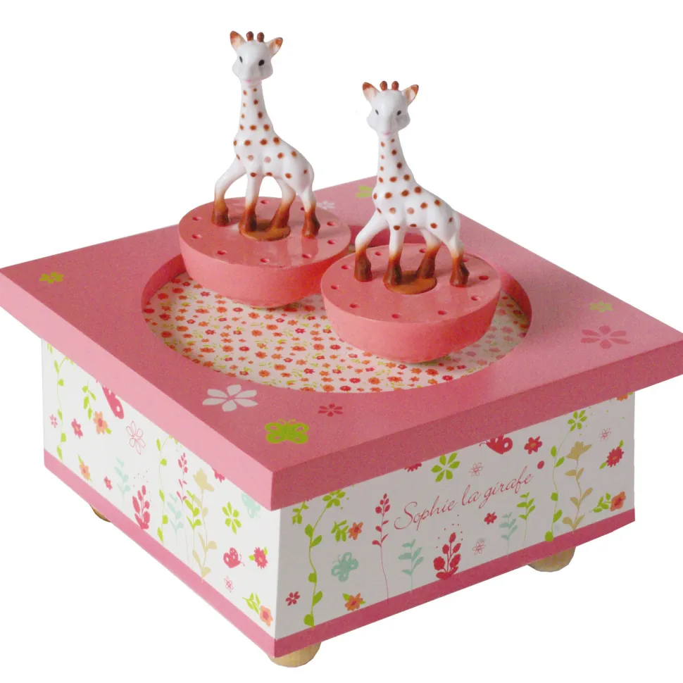 Boîte à Musique en bois : Sophie la Girafe - Trousselier