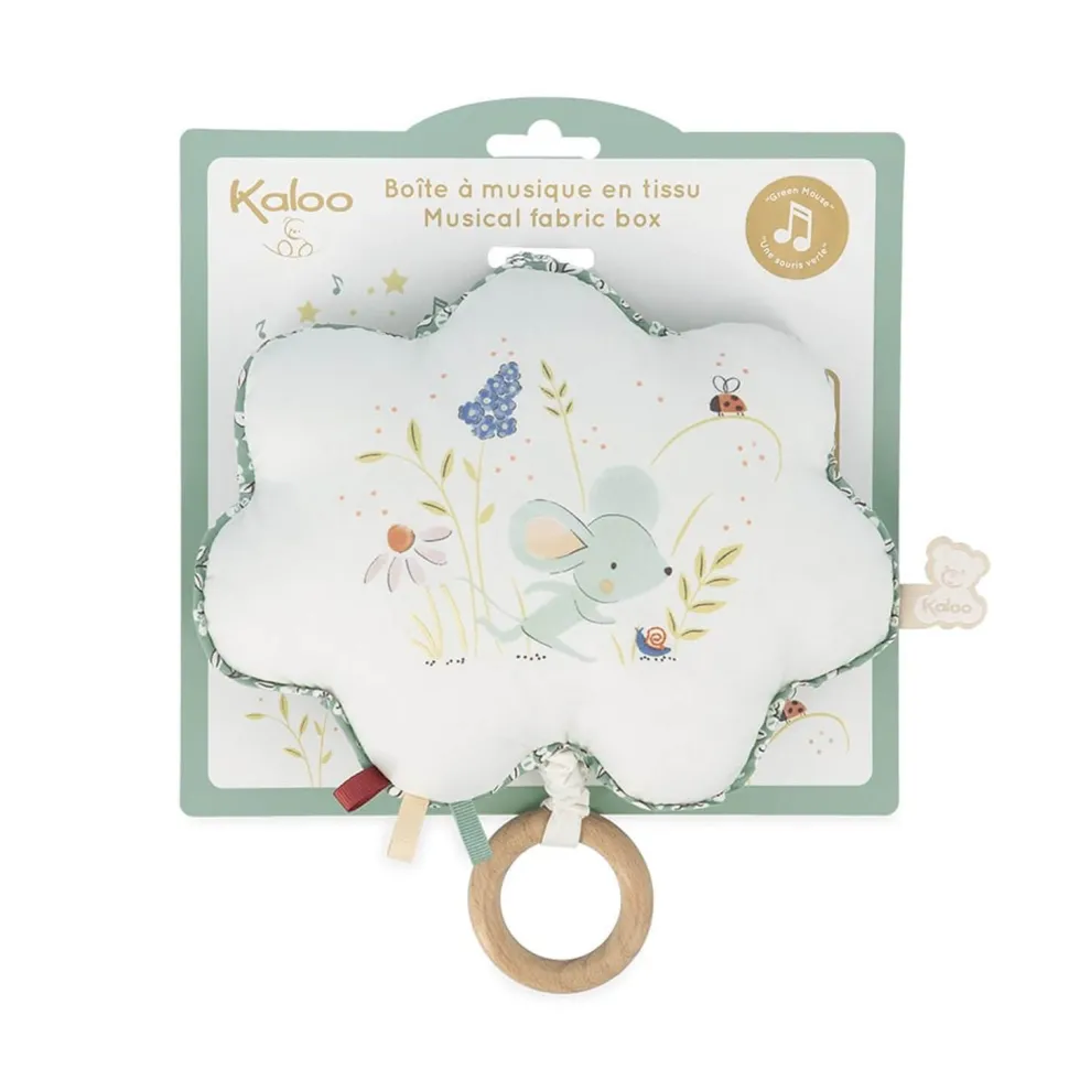 Boîte à musique en tissu Une souris Verte - Kaloo
