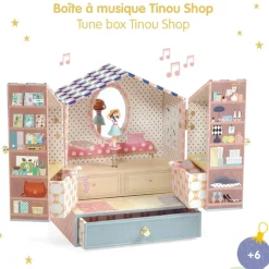 Boîte à musique et à bijoux : Tinou Shop - Djeco