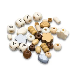 Boîte de perles en bois - naturel - Buki France