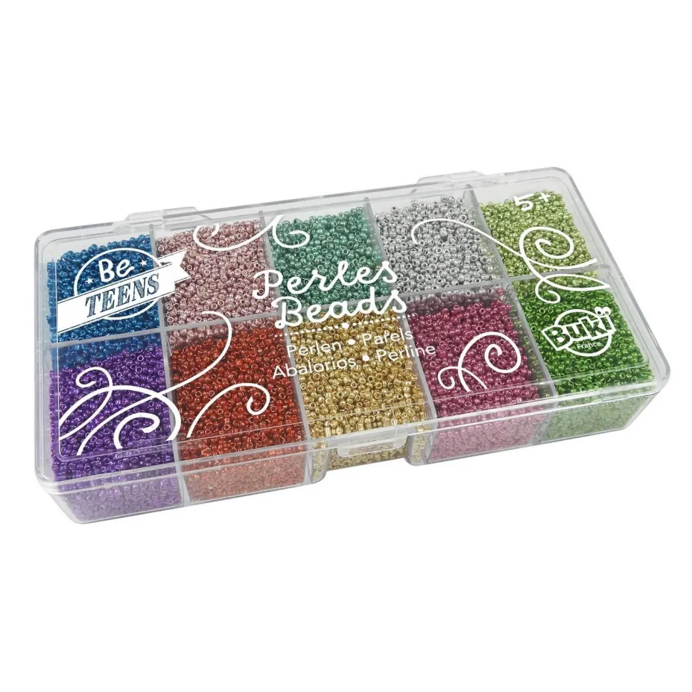 Boîte de perles métalliques - Buki France