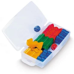 Boîte de pions : Petits chevaux : Bois - JeuJura