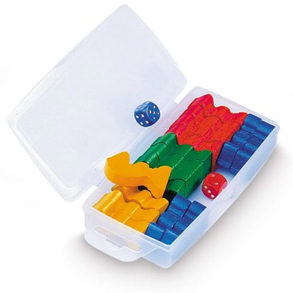 Boîte de pions : Petits chevaux : Bois - JeuJura