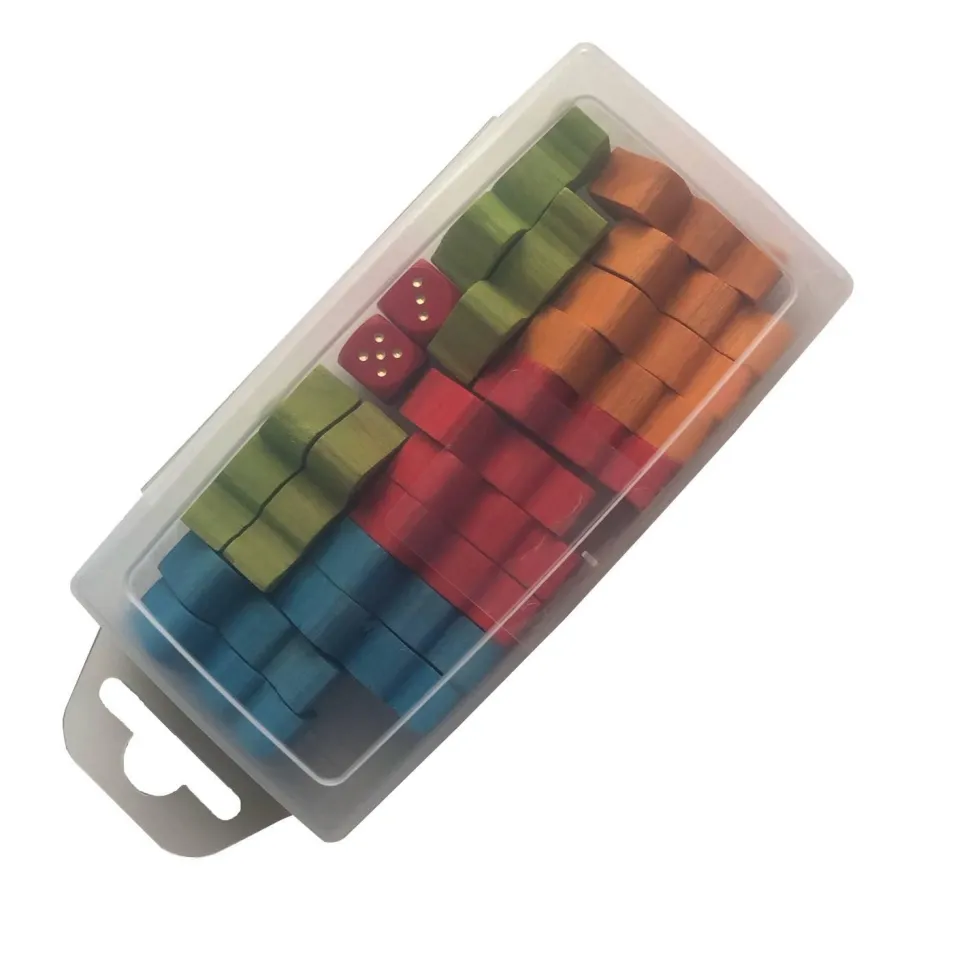 Boîte de pions : Petits chevaux : Bois - JeuJura