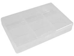 BOÎTE DE RANGEMENT EN PLASTIQUE (62 x 86 x 19 mm / 2.44" x 3.35" x 0.75") - 6 COMPARTIMENTS - Velleman