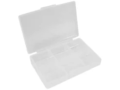 BOÎTE DE RANGEMENT EN PLASTIQUE (62 x 86 x 19 mm / 2.44" x 3.35" x 0.75") - 6 COMPARTIMENTS - Velleman
