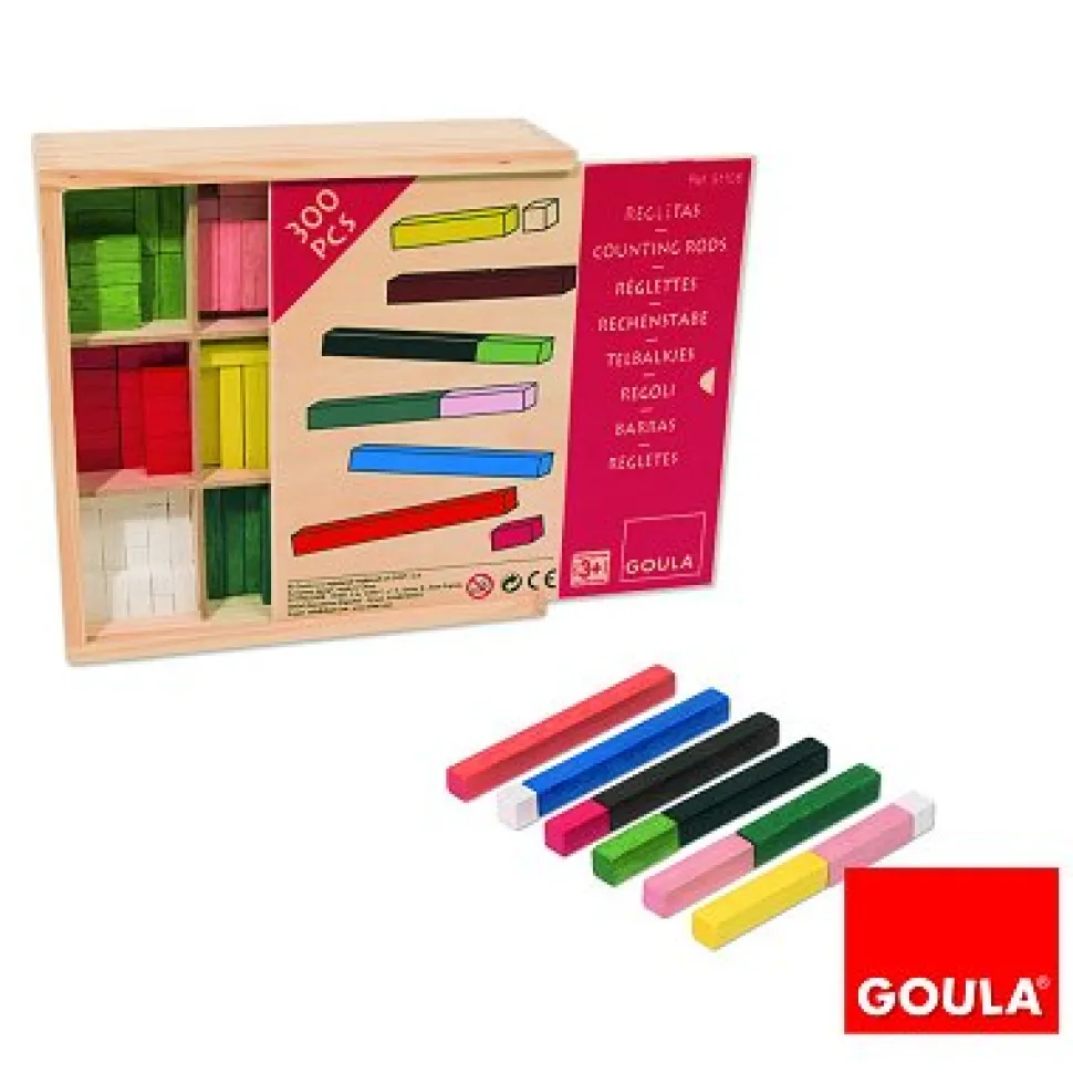 Boîte réglettes Initiation mathématiques : 300 pièces - Goula