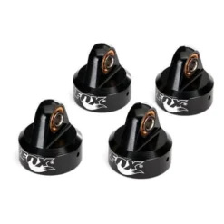 Bouchons D'Amortisseur Gtr Alu Anodises Noir Fox - Traxxas - Traxxas