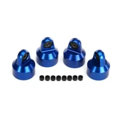 BOUCHONS D'AMORTISSEUR GTX ALU ANODISES BLEU X-MAXX TRAXXAS - Traxxas