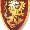 Bouclier de chevalier - Noble rouge - Liontouch