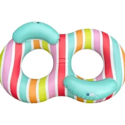 Bouée De Bain - Arc En Ciel Double - 190 Cm - Swim Essentials