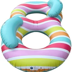 Bouée De Bain - Arc En Ciel Double - 190 Cm - Swim Essentials