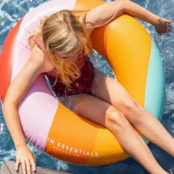 Bouée De Bain - Arc En Ciel - 90 Cm - Swim Essentials