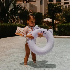 BOUÉE de BAIN Léopard lila - 55cm - Swim Essentials