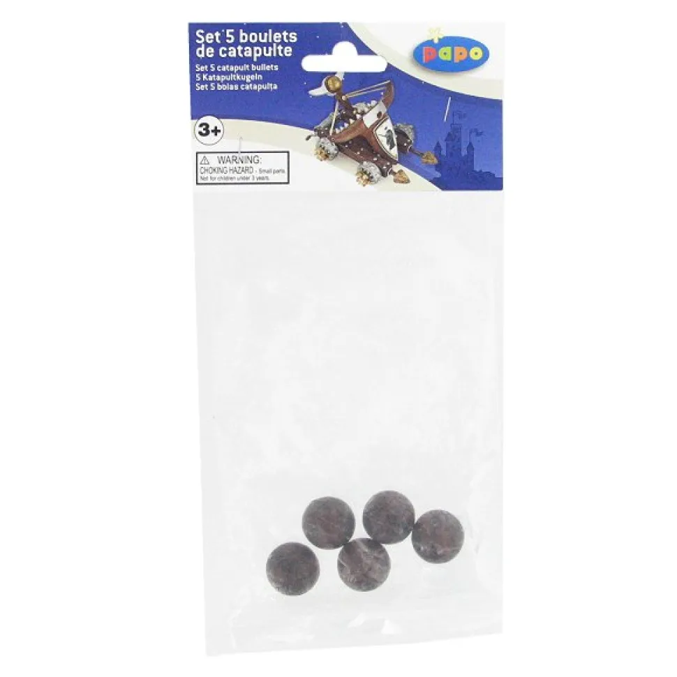 Boulets de catapulte Set de 5 pièces : Petit modèle - Papo