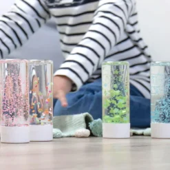 Bouteille sensorielle : Flamants Roses - L'atelier Gigogne