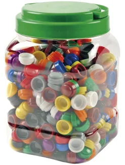 Boutons chapeaux à empiler, set de 500 pces - Eduplay