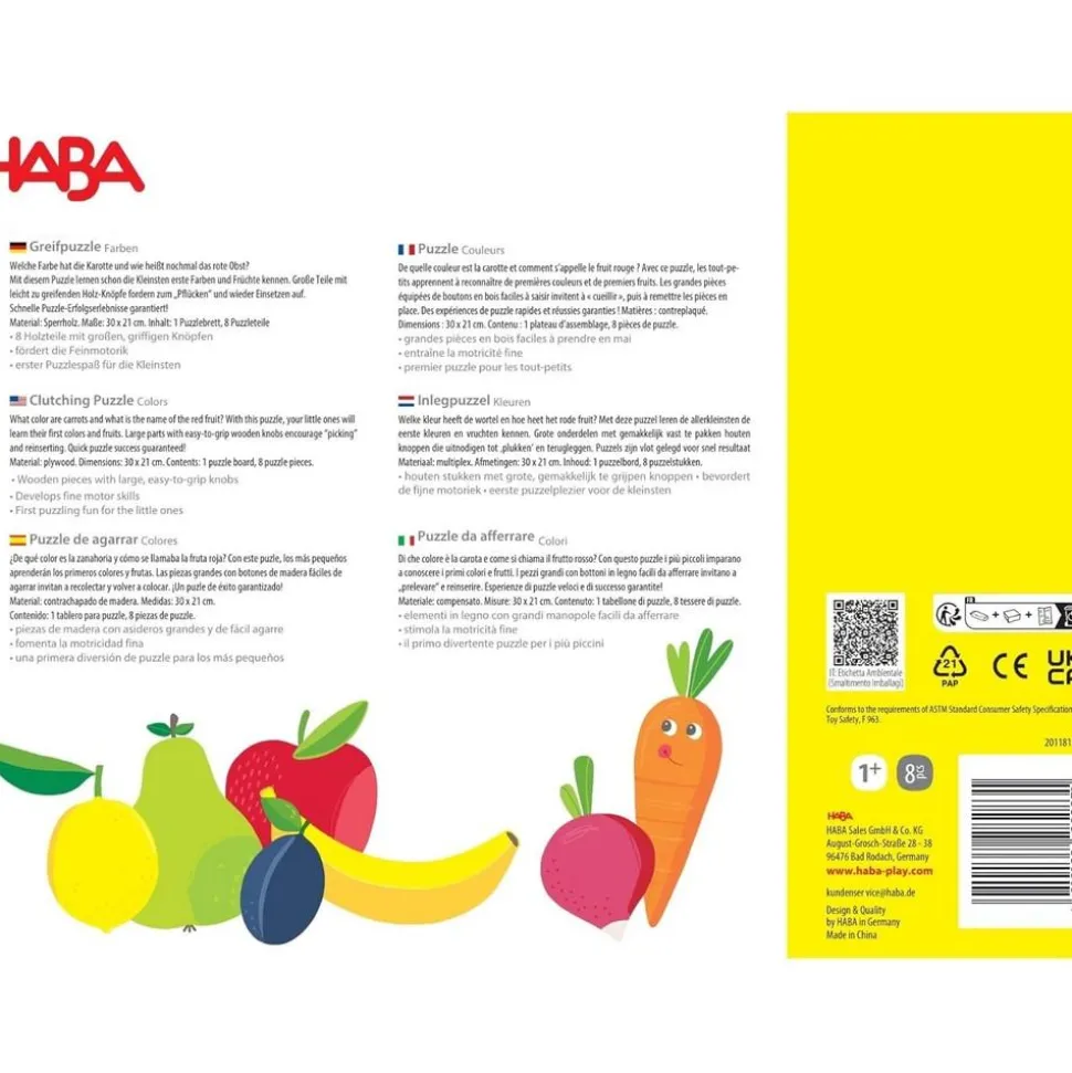 Boutons Fruits et Couleurs - Haba