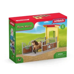 Box avec Poney Icelandais - Extension Ferme Educative - Schleich