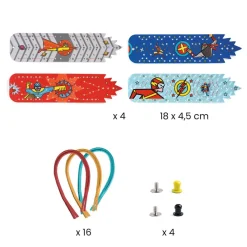 Bracelets de force à créer : Super-pouvoirs - Djeco