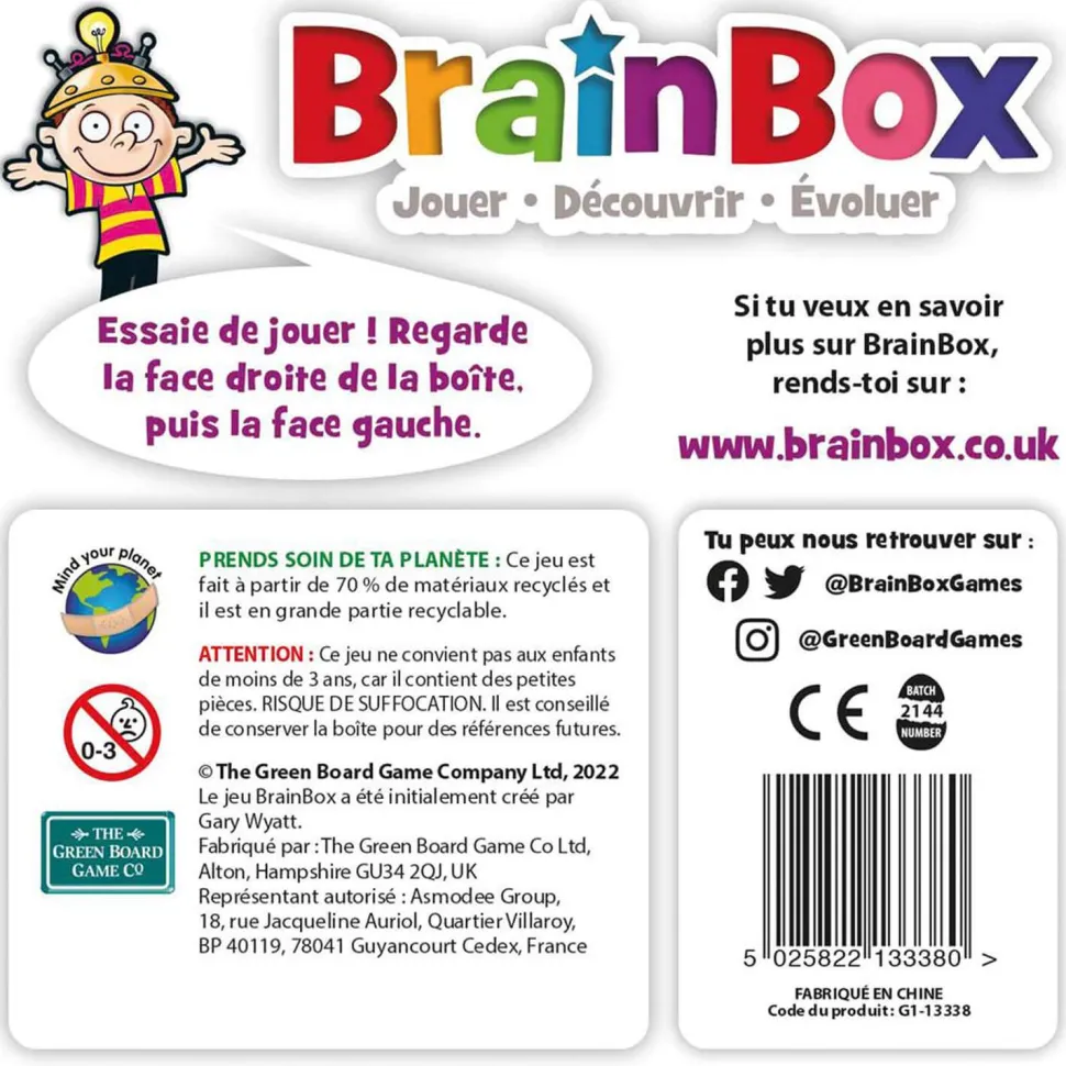 Brainbox : Dinosaures - Asmodée