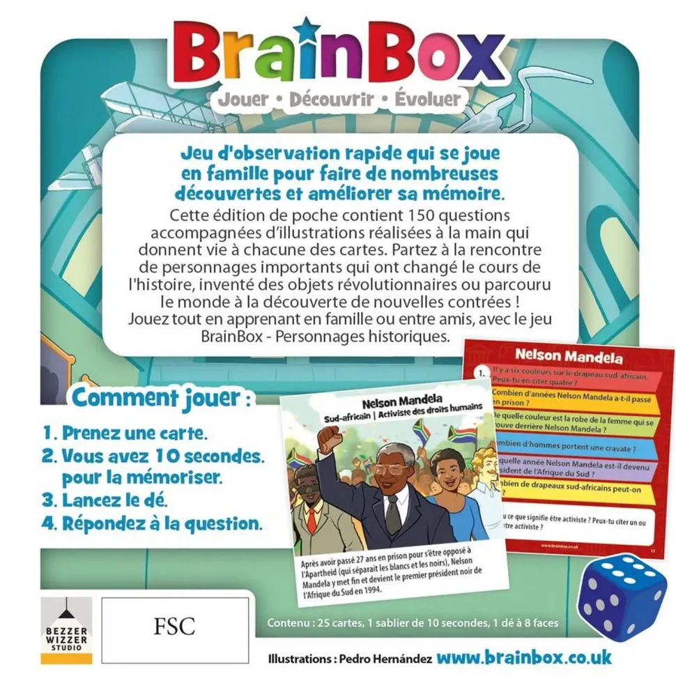 BrainBox Pocket : Personnages Historiques - Asmodée