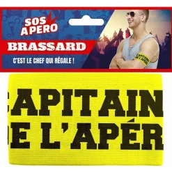 BRASSARD Capitaine de l'Apéro, jaune - RueDeLaFete