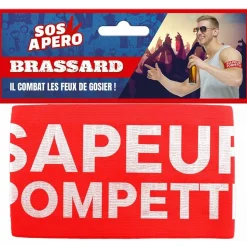 BRASSARD Sapeur Pompette, rouge - RueDeLaFete