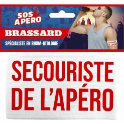 BRASSARD Secouriste de l'Apéro, blanc - RueDeLaFete