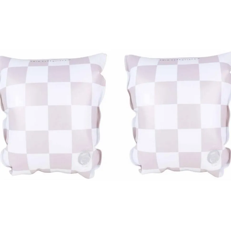 Brassards de NAGE - Échecs beige - Swim Essentials