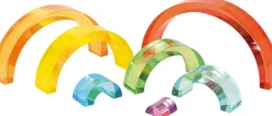 Briques acryliques arc-en-ciel - Eduplay