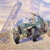 British Armoured Car Pattern 1920 Mk.II (modified with sand tyres)- 1:72e - Roden - Roden