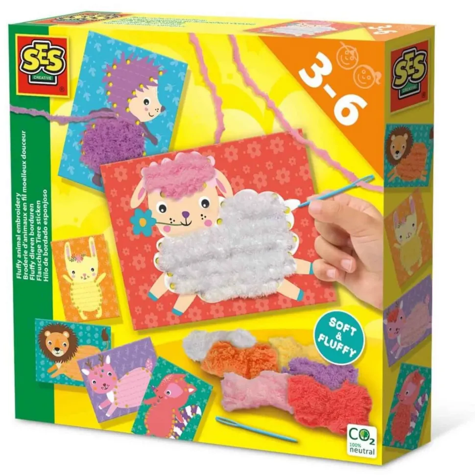 Broderie d'animaux en fil moelleux - SES Creative