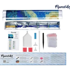 Broderie diamant : Affiche Poster Lisbonne - sans chassis en bois - Figured'Art