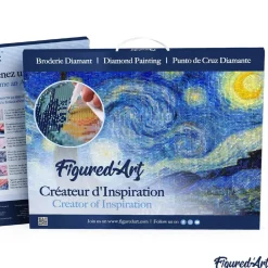 Broderie diamant : Arbre de Vie - toile tendue sur chassis - Figured'Art