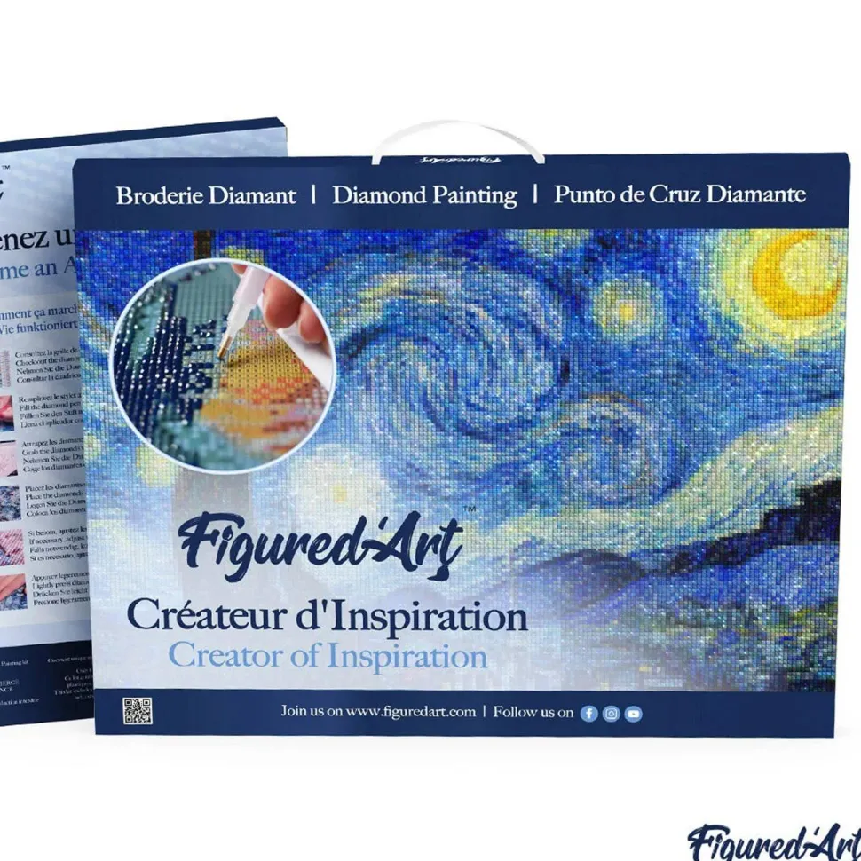 Broderie diamant : Dans les bois de Giverny - Monet - toile tendue sur chassis - Figured'Art