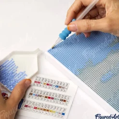 Broderie diamant : Koala Coloré Abstrait - toile tendue sur chassis - Figured'Art