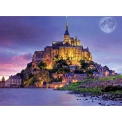 Broderie diamant : Le Mont Saint Michel - sans chassis en bois - Figured'Art
