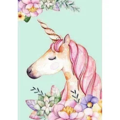 Broderie diamant : Licorne Dessin - sans chassis en bois - Figured'Art